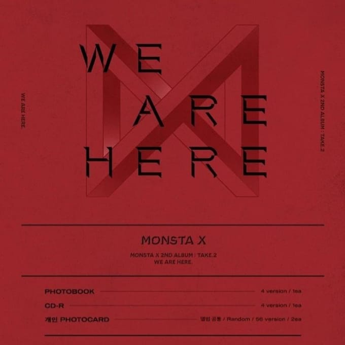 MONSTA X - Take.2 WIJ ZIJN HIER(Willekeurig) RANDOM 1EA black