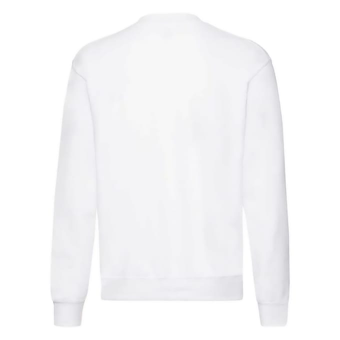 Fruit of the Loom Unisex Sweatshirt met Klassieke Schouder (Wit)