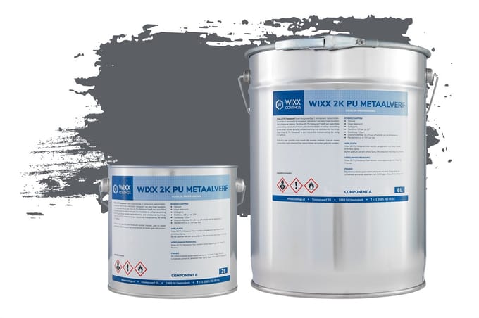 Wixx 2K PU Metaalverf - 10L - RAL 9010 | Zuiver Wit