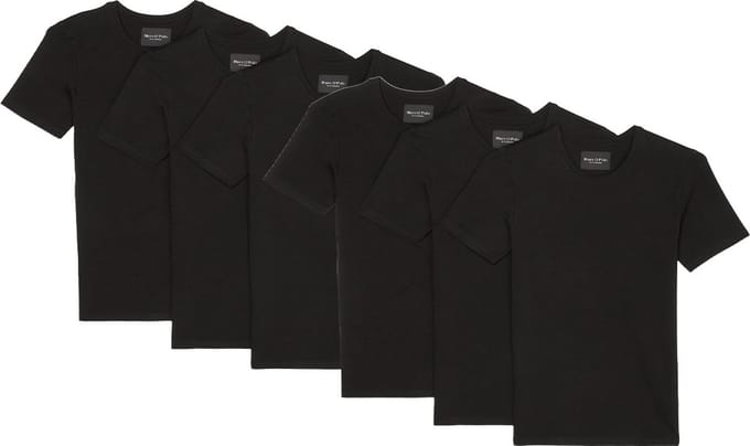 Marc O'Polo Heren onderhemd lange mouw 6 pack Essentials Cotton