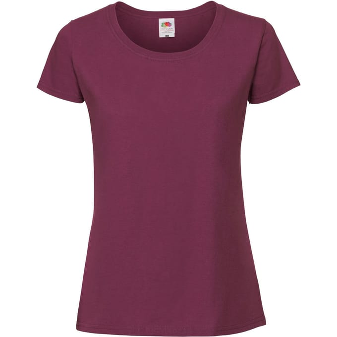 Fruit of the Loom Dames/Dames Iconic 190 T-Shirt (Bourgondië)