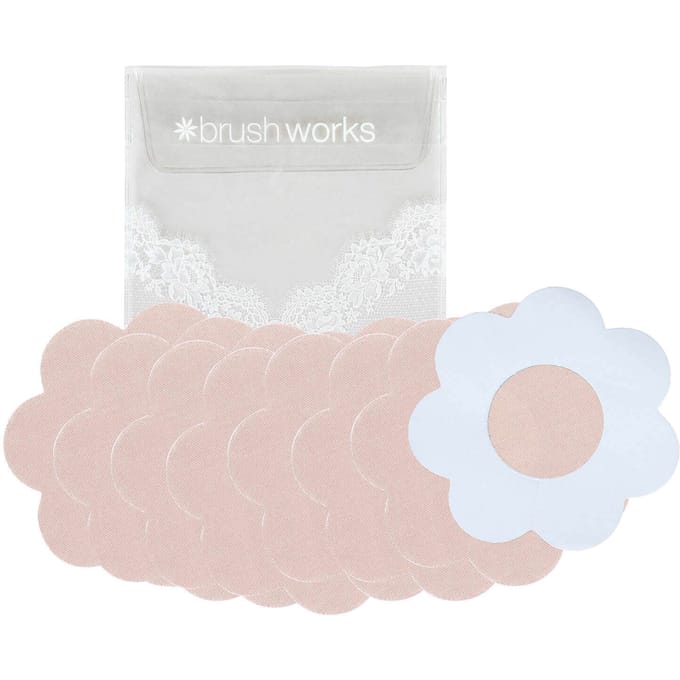 brushworks Satijnen Bloembladen Tepelhoes 4 paar
