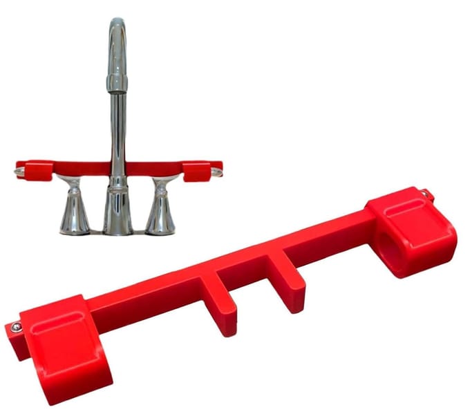 Kraanbeveiliger - Kraanbescherming - Kinderen Beveiligen - Universele Pasvorm - 24 cm Lengte - Wit