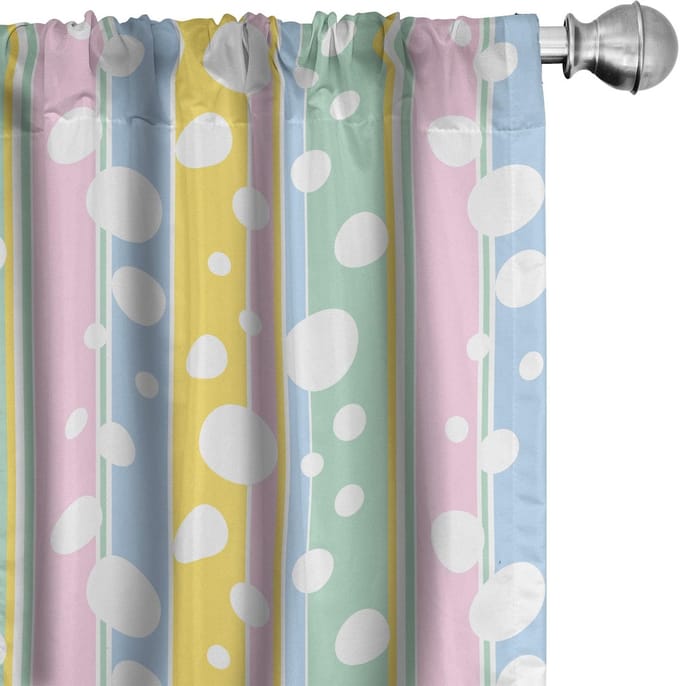 ABAKUHAUS Abstrakt – Voorhangen – 2x75x175 cm – Mikrofaser – Multicolor