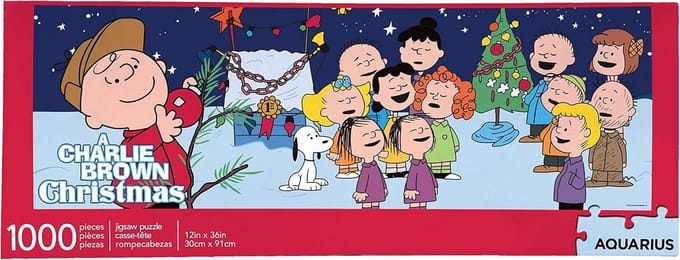 Puzzel 1000 Stukjes Slim Formaat Kerst Met Charlie Brown