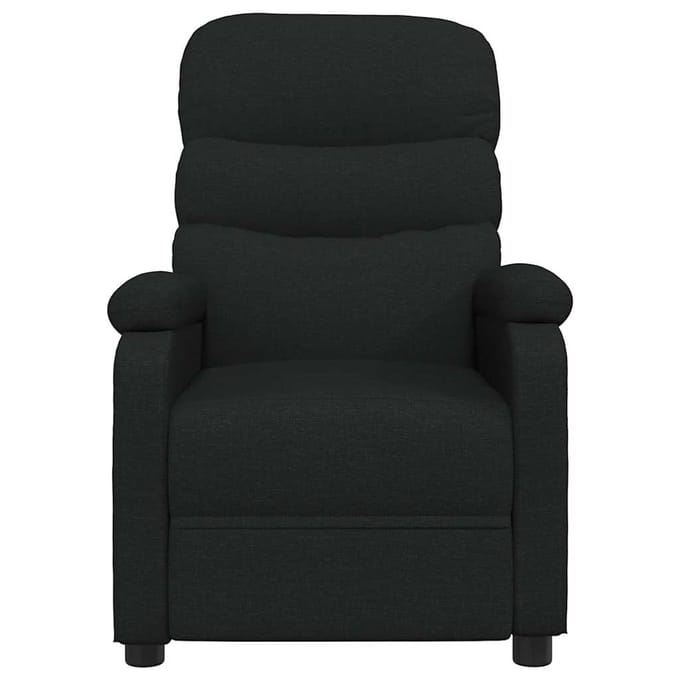vidaXL Fauteuil verstelbaar stof zwart