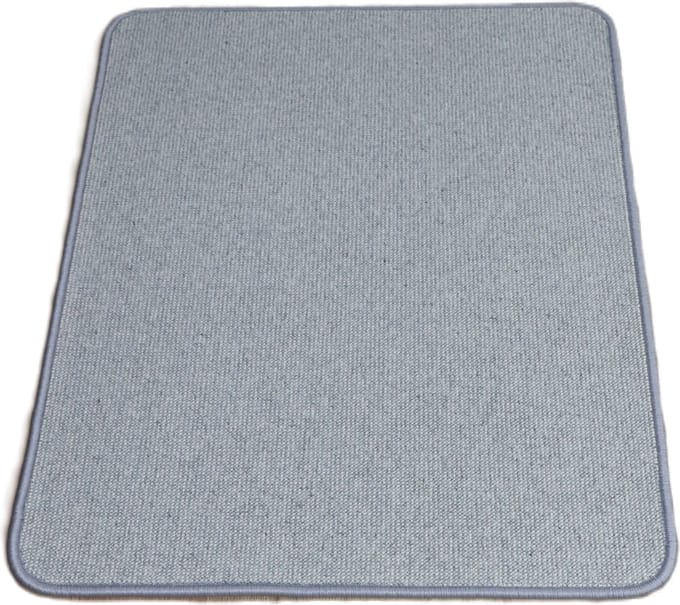 PRIMA - Wollen vloerkleed - Deurmat - Davi - mint - blauw - groen - ecru - 70x90cm