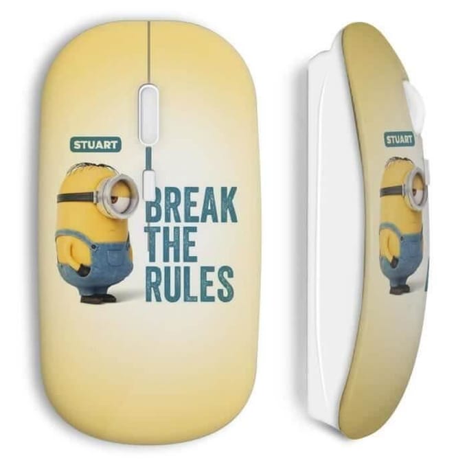 Minions draadloze muis Stuart Ik overtreed de regels