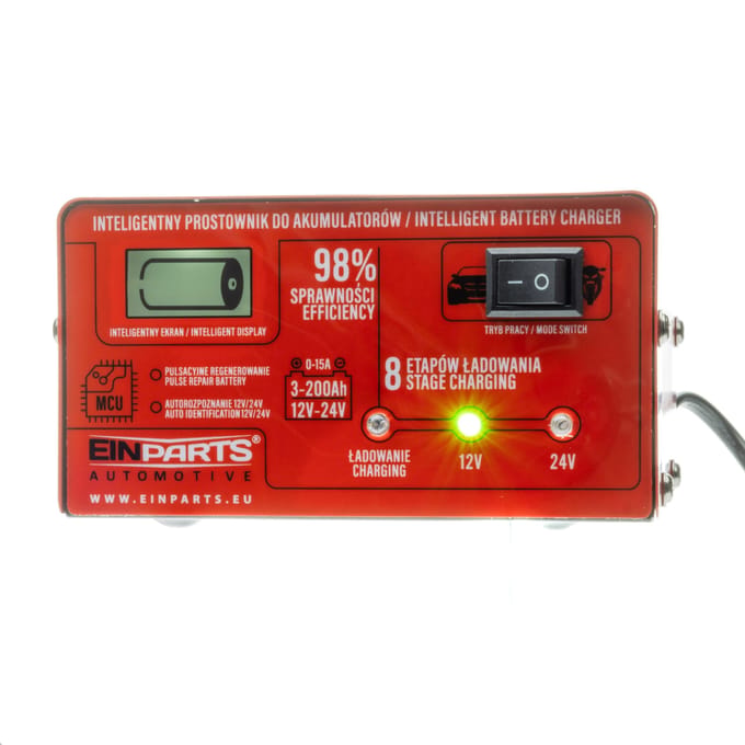 Einparts Acculader 12V 24V Met Ventilatorkoeling