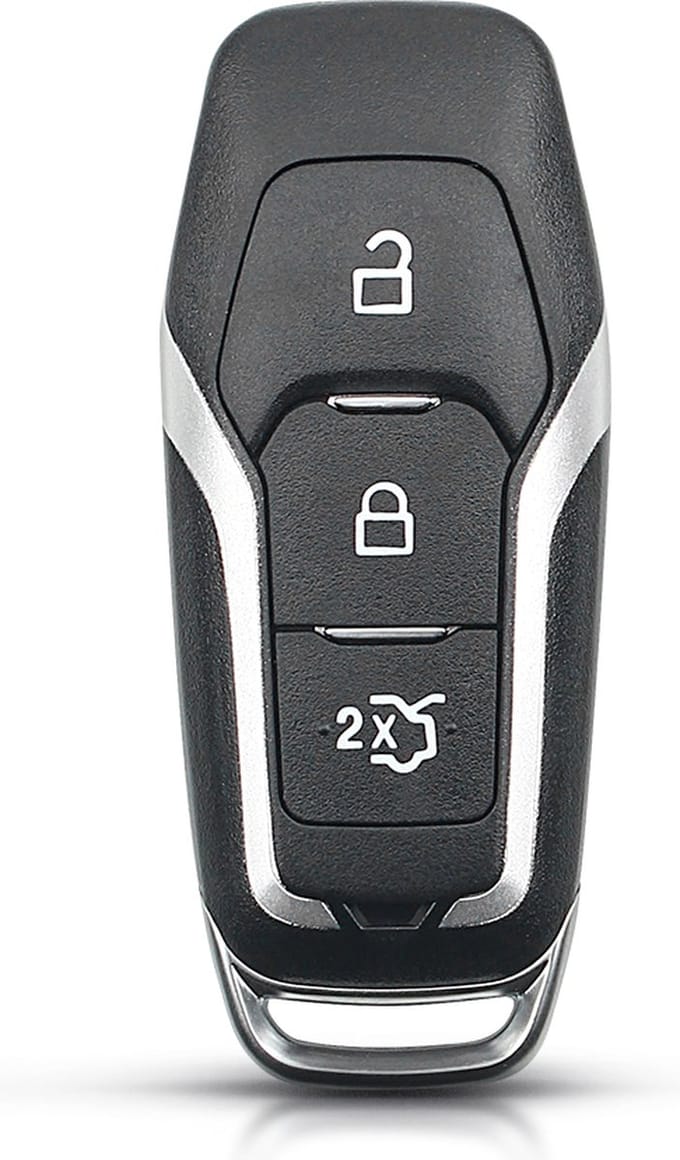 XEOD Autosleutelbehuizing - sleutelbehuizing auto - sleutel - Autosleutel Geschikt voor: Ford 3 knops keyless sleutel