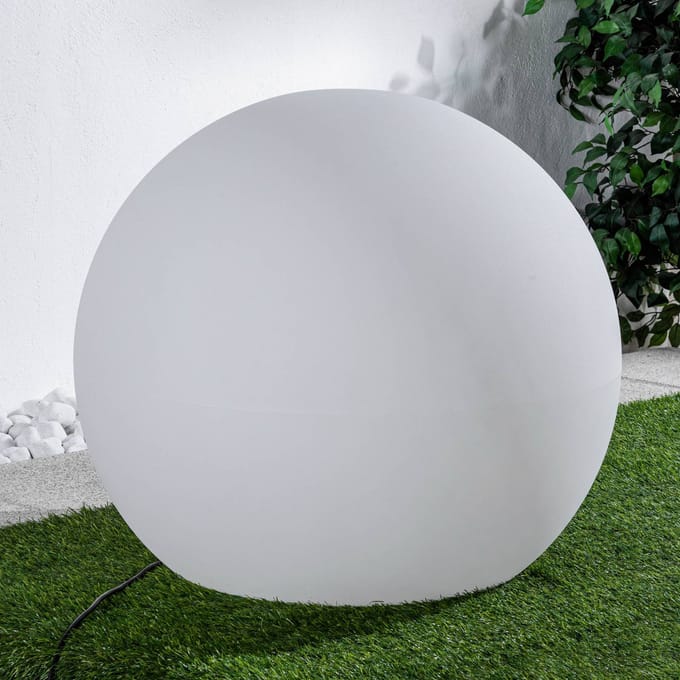 Nowodvorski Lighting Kogellamp Cumulus XL, Ø 80 cm, wit, kunststof IP44 E27