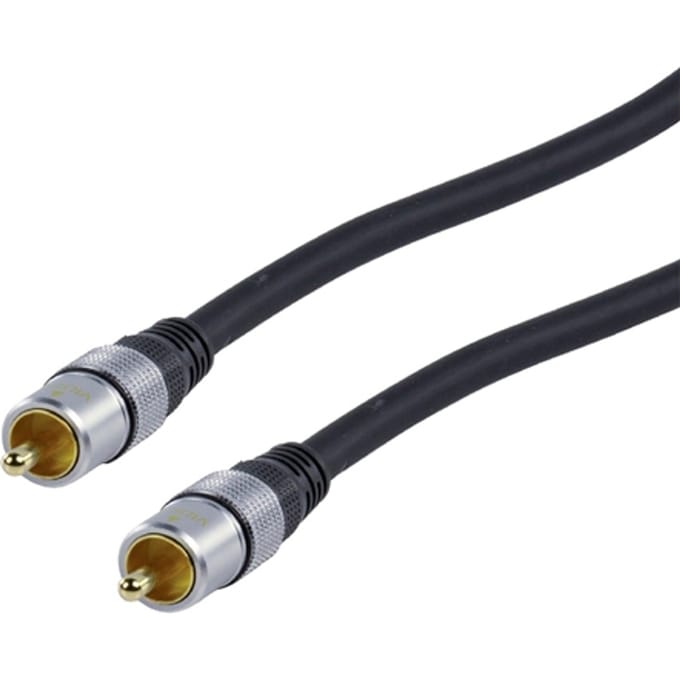 HQ digitale audiokabel 1 5 meter - donkergrijs