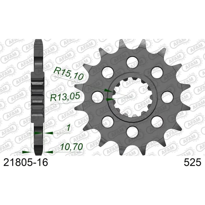 Tandwiel Afam 525 16 dents
