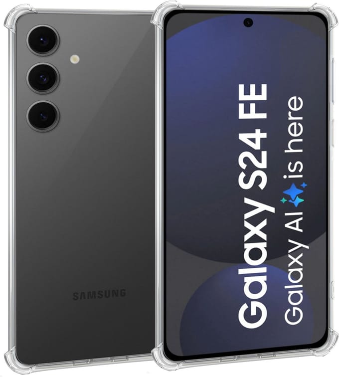 Geschikt voor Samsung Galaxy S24 FE - Hoesje - Shock Proof Case – Cover Transparant