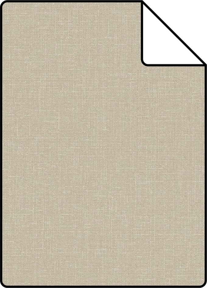Proefstaal ESTAhome behang krijtverfeffect met linnenstructuur bruin - 26.5 x 21 cm - 127648-S