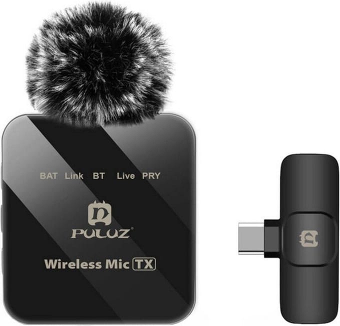 Puluz Wireless Lavalier Microphone PU648B (USB-C)