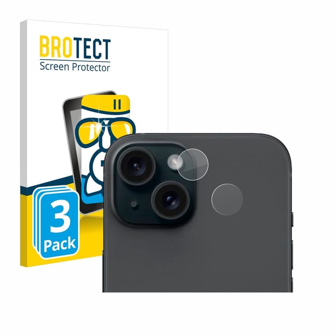 Screenprotector 3 Stuks voor Apple iPhone 15 (ALLEEN Camera Lens) Beschermglas transparant