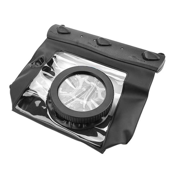 Tteoobl Waterdichte Duik Case Tas 20M voor Nikon DSLR Camera's Black