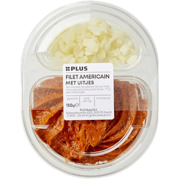 Filet americain met ui