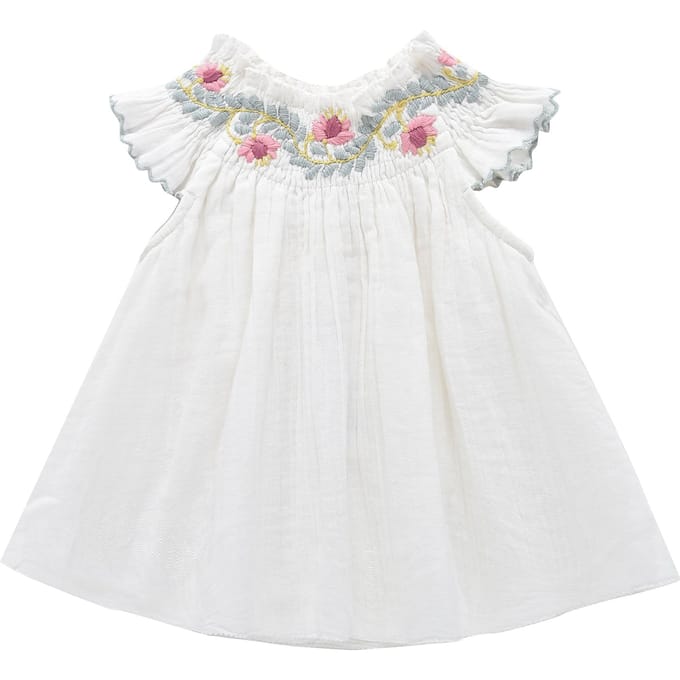 Louise Misha Dress Edith White Taglia: 6M | Vestiti Outlet | kids | Bianco