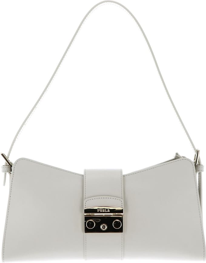 FURLA Leren Schoudertas Metropolis Shoulder Bag Remix Marshmallow Crème