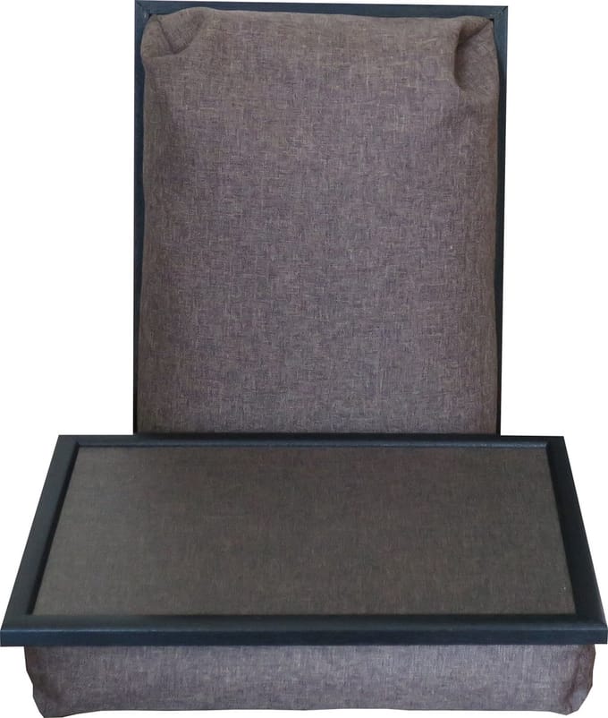 Andrews - Laptray - Schootkussen - Effen Koel Bruin - 40x30 cm