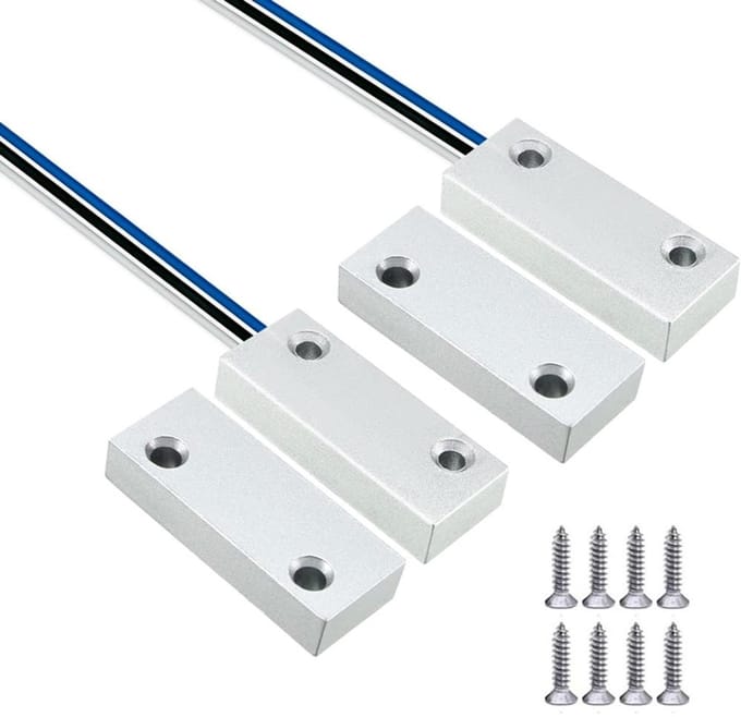 3 Draad N.O./N.C. Rollerdeur Contact Magnetische Reed Switch voor Alarmtoepassingen MC-52