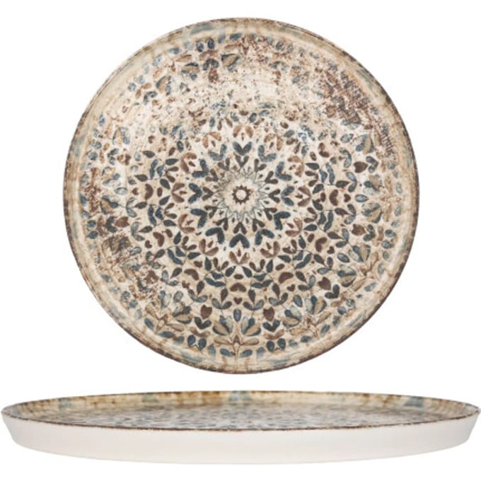 Rinart Dinerbord - Aztec - Porselein - 28 cm - set van 6