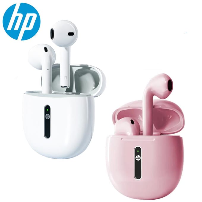 HP H10H Draadloze oortelefoon Bluetooth-headset Half-in-ear draadloze headset Bluetooth-headset met ruisonderdrukking wit