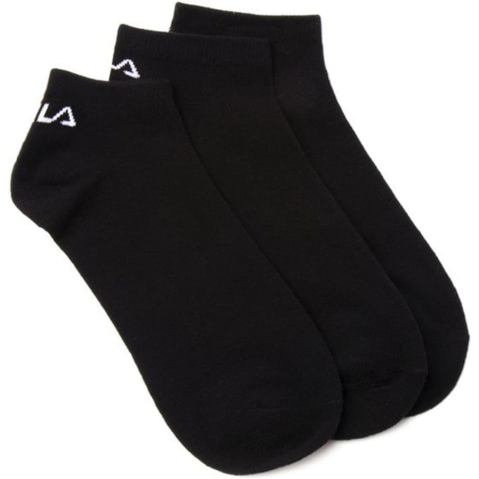 Fila - Invisible Socks 3-Pack - Sneakersokken - 43-46 - Zwart