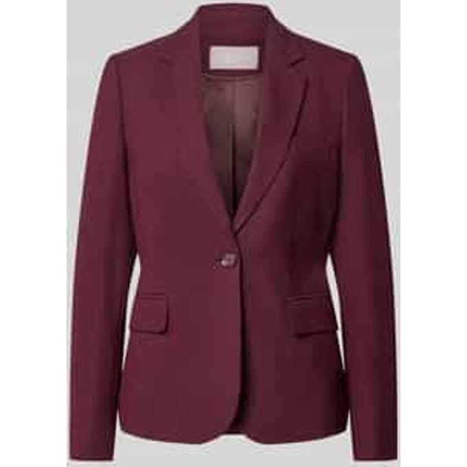 Regular fit blazer van viscosemix