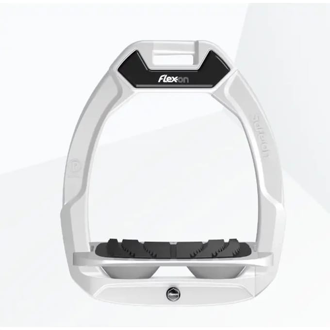Veiligheids stijgbeugels Ruitersport Hellend Grip Wit/Grijs/Grijs Flex-On Safe-On
