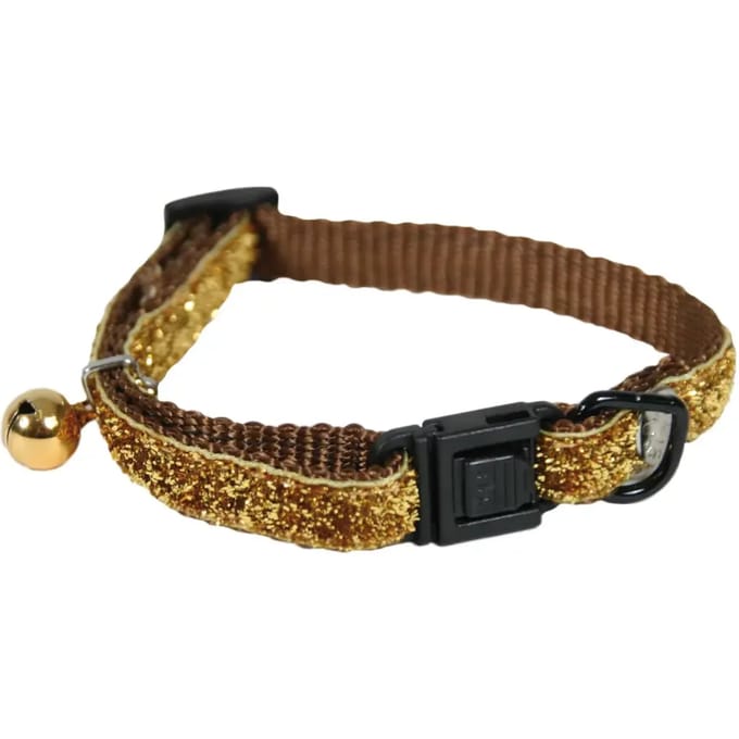 Glinsterende nylon kattenhalsband Martin Sellier
