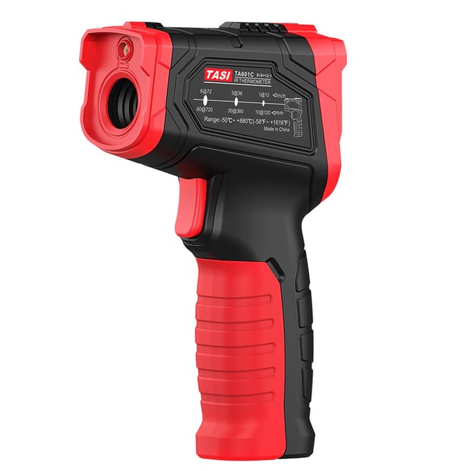 TASI – thermomètre infrarouge IR sans contact, testeur de température numérique portable, pyromètre 12:1, couleur TA601B