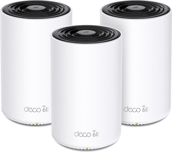 TP-Link Deco XE75 - Mesh WiFi - WiFi Versterker - Wifi 6E - 5400 Mbps - 3-Pack