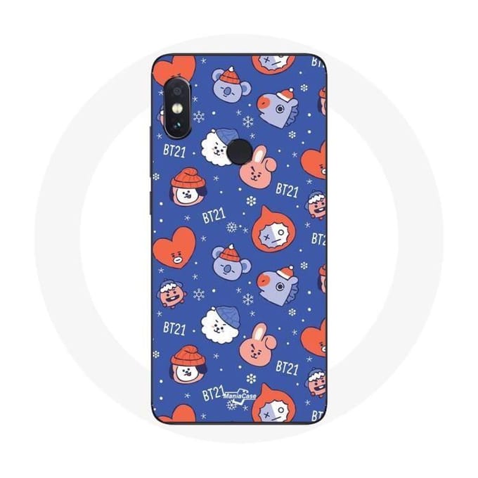 Coque pour Xiaomi Redmi Note 5 AI Dual Camera BTS Bangtan Sonyeondan BT21 Noël 2023