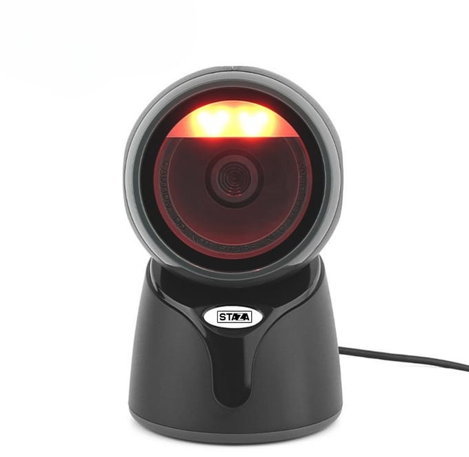 Barcode Scanner - Handsfree Desktop QR Code Scanner - 2D Barcode USB - Omnidirectioneel - Winkelscanner - Staza