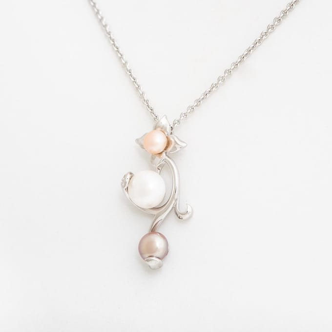 Collier Coral flower - Art Deco Trade