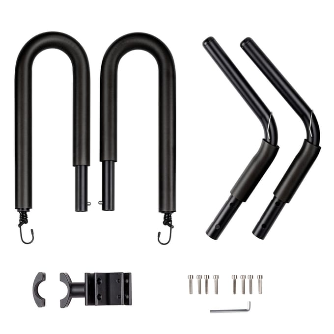 Supports de planche de surf pour moto, cintre pour planche de surf, Compatible avec les planches courtes et les longboards noir