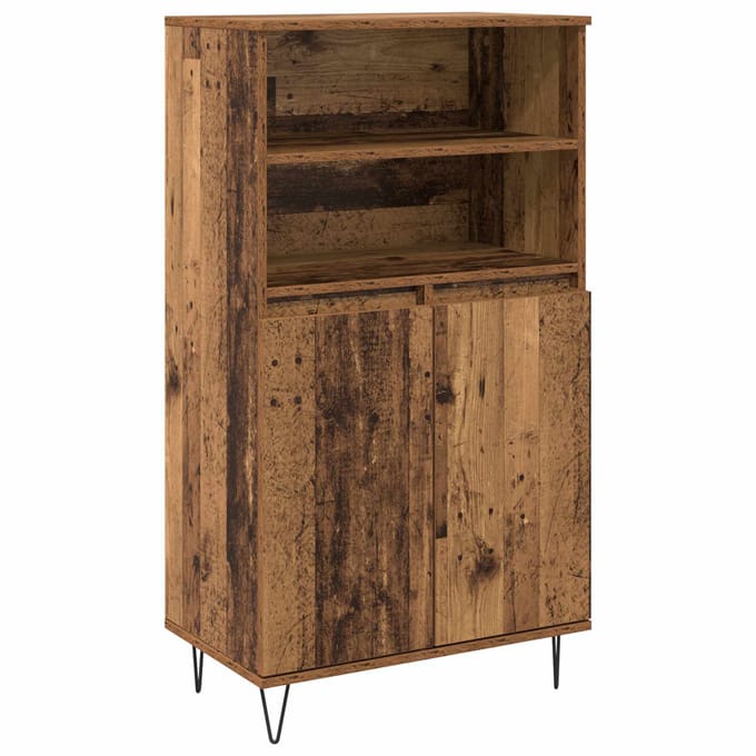 vidaXL - Highboard - Bruin - 60 - x - 36 - x - 110 - cm - Bewerkt - hout