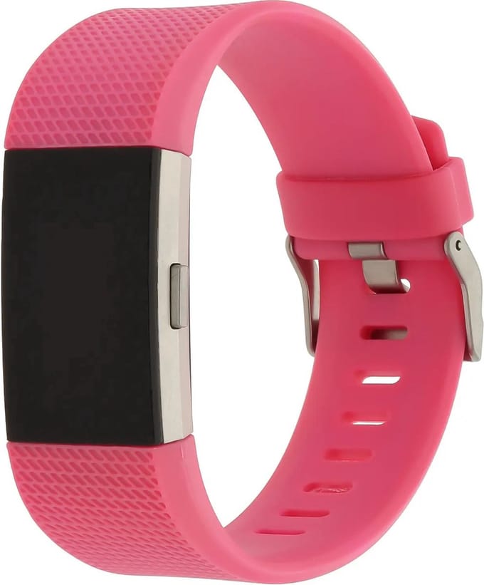 Jumada's - Horlogebandje geschikt voor fitbit 2 - Maat S/M - Roze