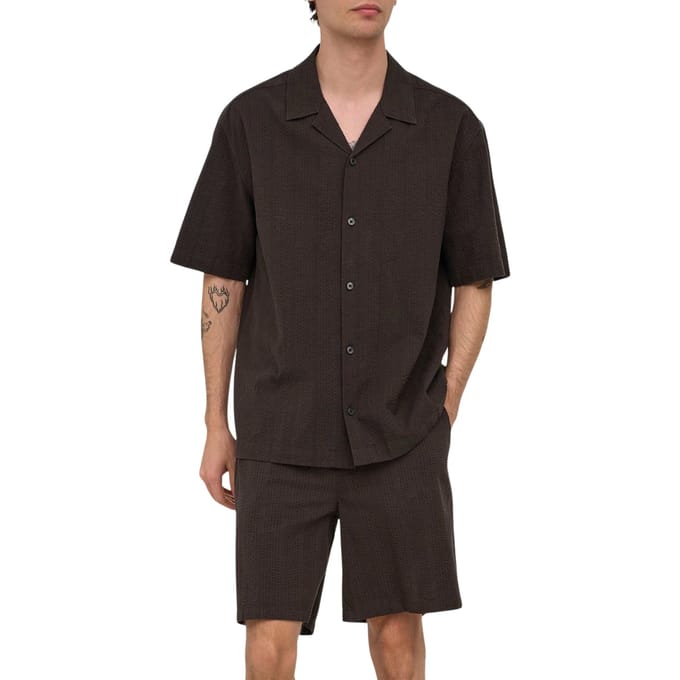 Only & Sons Sian Regular Striped SS Shirt Heren - Maat S