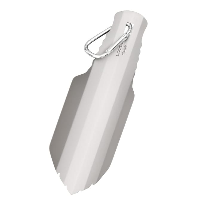 Lixada – pelle à main de jardin en titane, pour Camping en plein air, randonnée, sac à dos, truelle Small shovel with clip