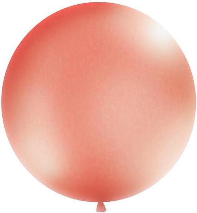 Reuzeballon 1 meter - rose goud metallic