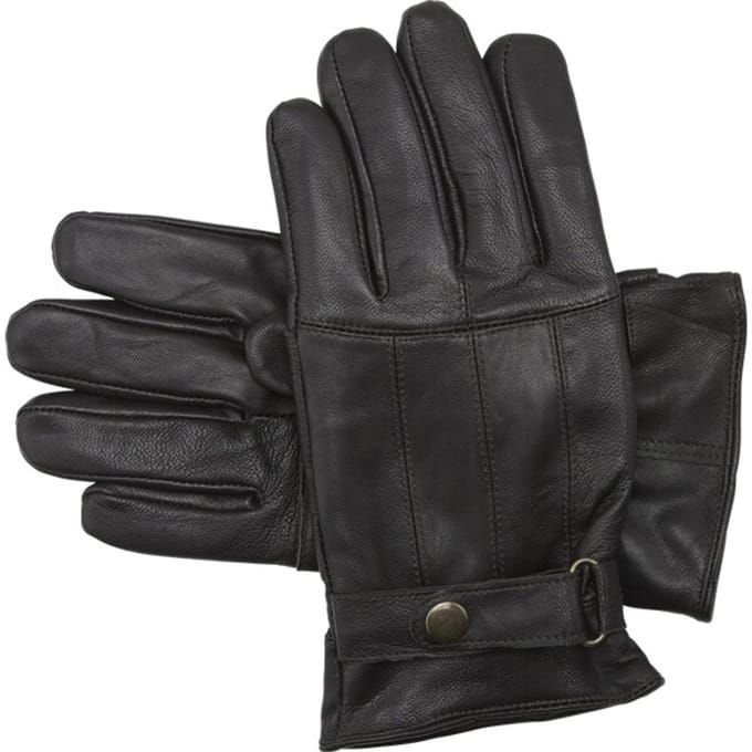 Jan Vanderstorm herren Leren Handschoenen - One-Size - bruin - Plus Size