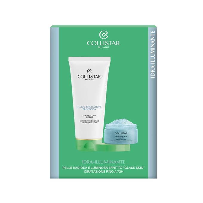Collistar Discovery Set 2026 Body Deep Moisturizing Fluid 200ml Hydra Illuminating Sublime Talasso Scrub 150g Collistar - Hydra-illuminating Discovery Set 2026 Body - Deep Moisturizing Fluid 200ml + Hydra-illuminating Sublime Talasso-scrub 150g