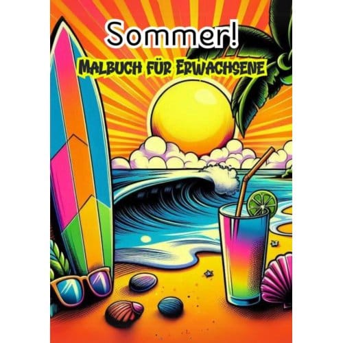 Malbuch Fùr Erwachsene - Sommer! - Malbücher Für Erwachsene
