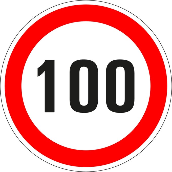 100 sticker - zelfklevende folie 400 mm