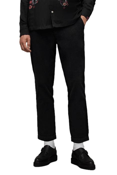 AllSaints Sleid Trouser Black Taglia: W28 | Pantaloni Outlet | Uomo | Nero