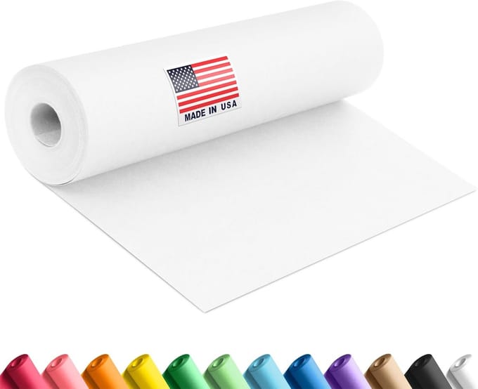 Bouwpapier Rol - Kleurpapier Knutselpapier - Creatieve Projecten - Extra Dik 20.4 kg - 30m x 30cm - Wit